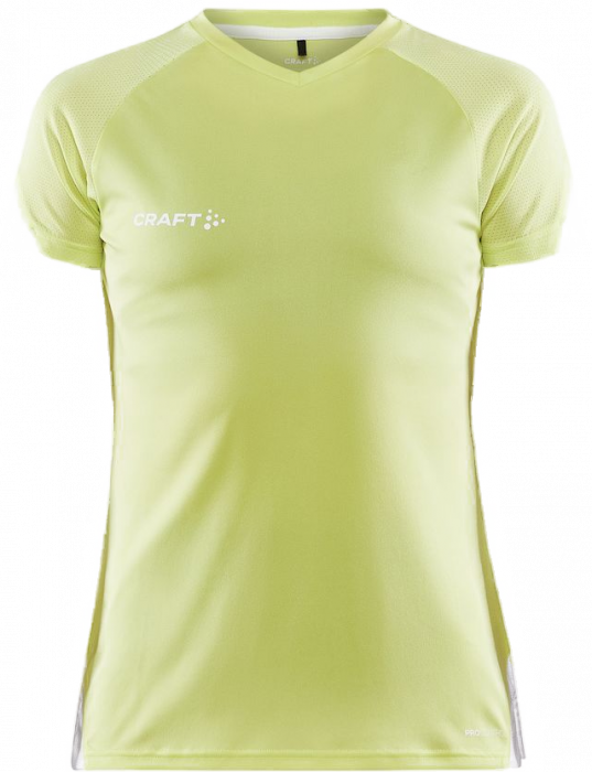 Craft - Pro Control Impact Tee Women - Giallo/White - Giallo & weiß